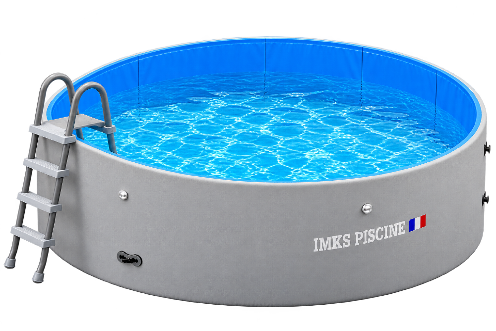 Piscine gonflable IMKS coloris Gris Perle